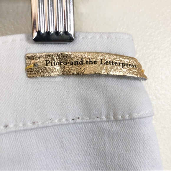 anthropologie pilcro | white superscript pants 30 - Picture 7 of 8